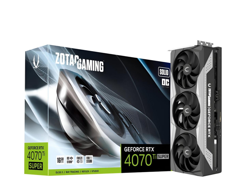 Zotac GeForce RTX 4070 Ti SUPER GAMING  SOLID OC 16GB GDDR6X